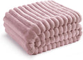 Bedsure GentleSoft Pink Fleece Blanket for Couch - Cozy Soft Blankets for Women, Cute Small Throws for Girls, 60x80 Inches