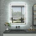 36"x 28" LED Bathroom Mirror with Lights, Anti-Fog, Dimmable, 3 Colors Front and Backlit LED Mirror for Bathroom, Lighted Bathroom Vanity Mirror for Wall Mounted Horizontal/Vertical
