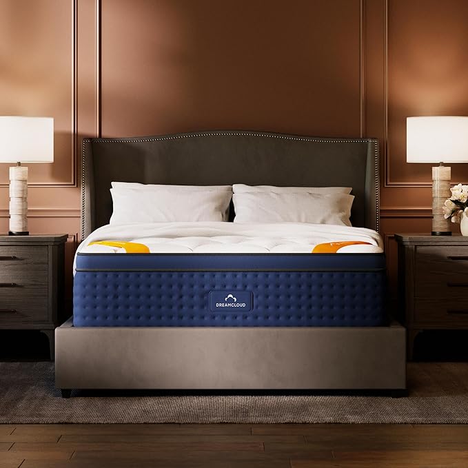 DreamCloud Premier Rest 14" Full Mattress - Luxury Hybrid Memory Foam - 365 Night Trial - Premium Pressure-Relieving Layers - Forever Warranty - Mattress in a Box - CertiPUR-US Certified