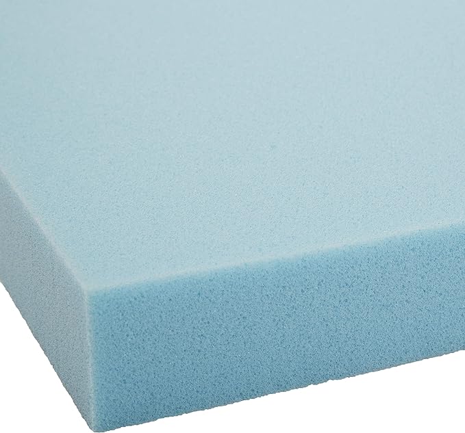 Amazon Basics King Mattress Topper, Cooling Gel-Infused, CertiPUR-US Certified, 2 Inches, Blue