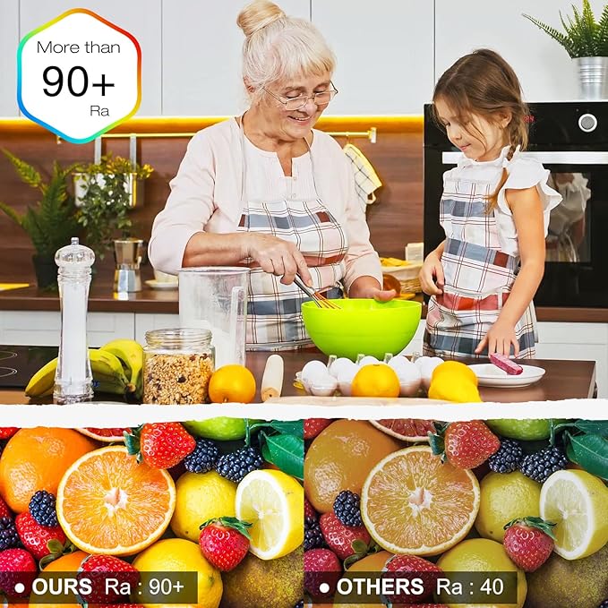 EMITEVER COB LED Strip Lights Warm White, 3000K Tape Light 25ft Premium High Density, DC 24V, 300+Lumens/ft, 3600LEDs/Spool, Ra 90+, 3W/ft, UL Listed 5 Year Warranty (Power Supply Sold Separately)