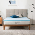 ZINUS 2 Inch Green Tea Cooling Gel Memory Foam Mattress Topper, Cooling Gel Foam, CertiPUR-US Certified, King, Blue