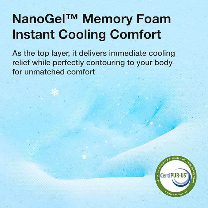 Novilla King Size Mattress, 12 inch King Mattress in a Box, Gel Memory Foam Mattresses for Cooling Night Sleep, Comfort Support and Pressure Relief, CertiPUR-US Certified