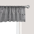 Ambesonne Aztec Window Valance Pack of 2, Pattern of Symmetric Tribal Inspired Streaks and Motifs in Greyscale Tones, Rod Pocket Curtain Valances for Kitchen Bedroom, 54" X 12", Pale Grey and Dimgray