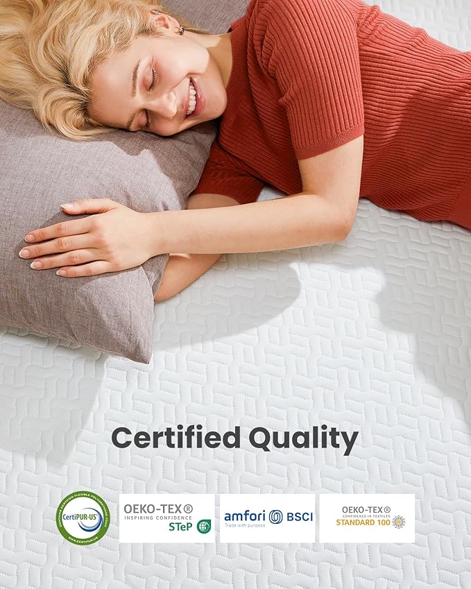 Dreamsmith King Size Mattress Topper - 3 Inch Cooling Gel Memory Foam Mattress Pad for Pressure Relief, Bed Topper with Removable Washable Soft Cover Non-Slip, CertiPUR-US & Oeko-Tex Certified