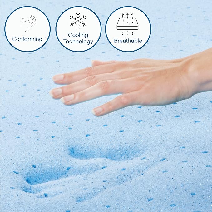 Cool Gel Chill 14 Inch Medium Firm Memory Foam Mattress Full Size, with 2 Bonus Cool Gel Memory Foam Bed Pillows, 14" with Pressure Relief, CertiPUR-US Certified, Cooling Full Mattress in a Box