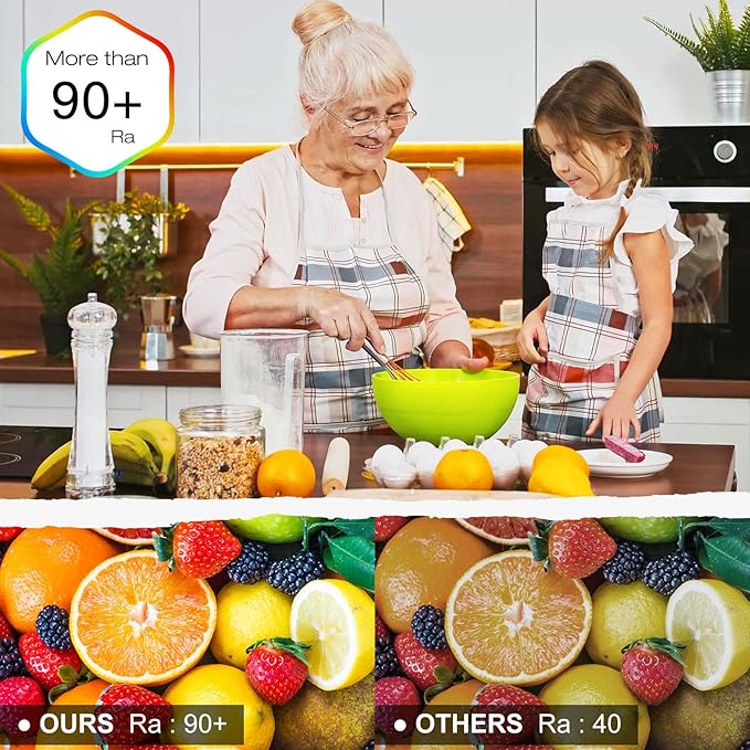 EMITEVER COB LED Strip Lights Warm White, 2700K Tape Light 32.8ft, Premium High Density, DC 24V, 300+Lumens/ft, 4800LEDs/Spool, Ra 90, 3W/ft, UL Listed 5 Year Warranty (Power Supply Sold Separately)