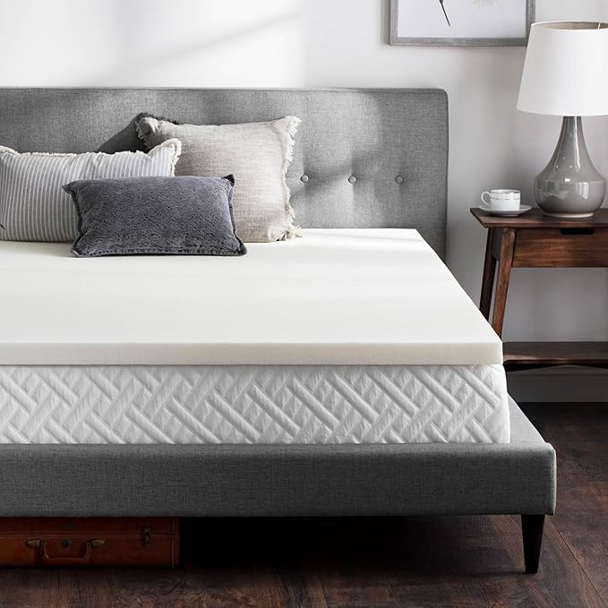 WEEKENDER 2 Inch Memory Foam Mattress Topper - Full, Off White