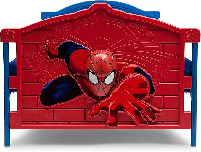 Marvel Spider Man Plastic 3D-Footboard Twin Bed by Delta Children