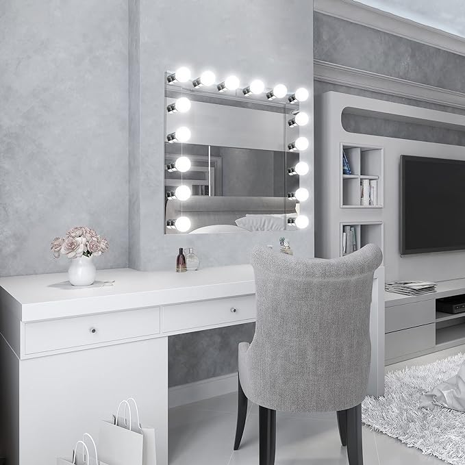 Design House 509653 5-Light Vanity Strip Light Contemporary Dimmable for Bathroom, Bedroom, Makeup Vanity, Polished Chrome
