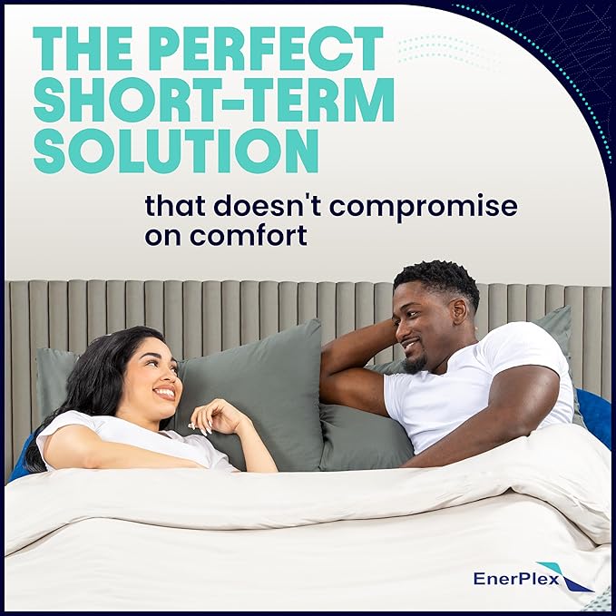 EnerPlex Air Mattress with Built in Pump - Self-Inflating Blow Up Mattress with Neck Support - Inflatable Air Bed for Portable Travel & Home Use