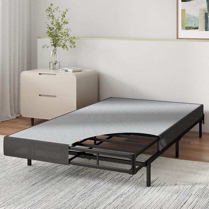 ZINUS 5 Inch Twin WonderBox(TM) Smart Box Spring, Quick Assembly Mattress Foundation, Durable Metal Frame, Grey