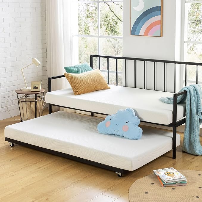 Best Price Mattress 5 Inch Twin Mattress, Green Tea Memory Foam Mattress for Kids and Adults, Bunk Bed, Trundle, Day Bed Compatible, Medium Firm Mattress, Bed-in-A-Box