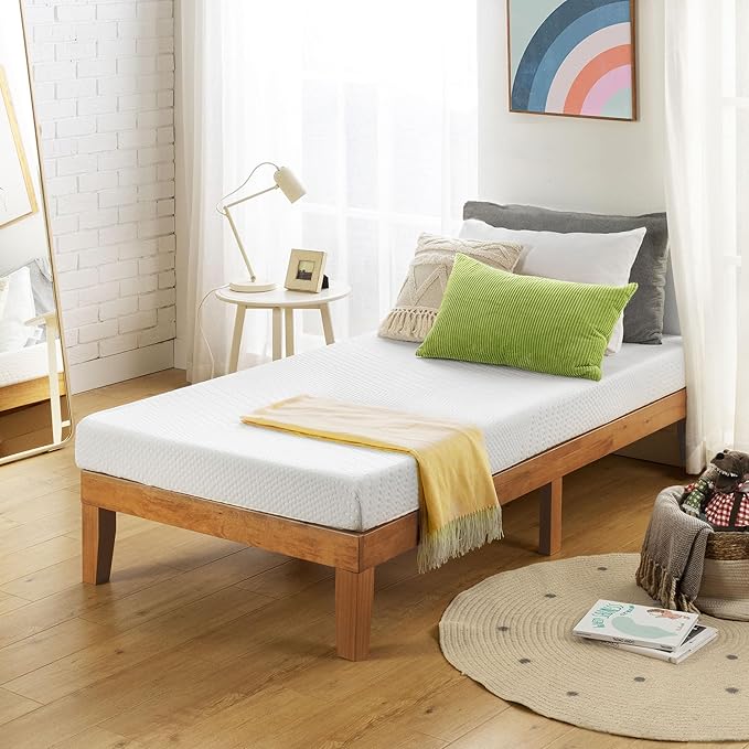 Best Price Mattress 5 Inch Twin Mattress, Green Tea Memory Foam Mattress for Kids and Adults, Bunk Bed, Trundle, Day Bed Compatible, Medium Firm Mattress, Bed-in-A-Box