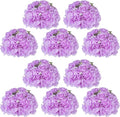 NUPTIO Flower Ball Arrangement Bouquet: 10 Pcs 11.8 inch Diameter Light Purple Rose Fake Flowers Balls for Wedding Centerpiece Decorations Artificial Flower Centerpieces for Tables