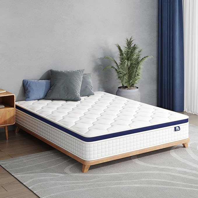 King Mattress 14 Inch - Hybrid Mattress Bed in a Box, Medium Firm Support, Pressure & Pain Relief for All Sleepers, CertiPUR-US Certified, Fiberglass-free, Reinforced Edge Support, Motion Isolation
