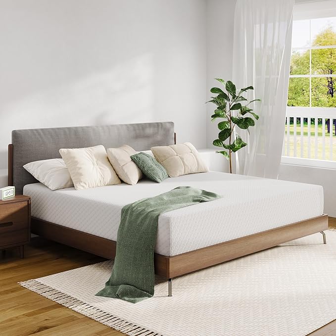 Novilla Twin Mattress, 10 Inch Memory Foam Mattress Twin Size with Comfort Foam for Pressure Relief & Fresh Cool Sleep,Removable Washable Cover,Twin Memory Foam Mattresses, Medium Firm