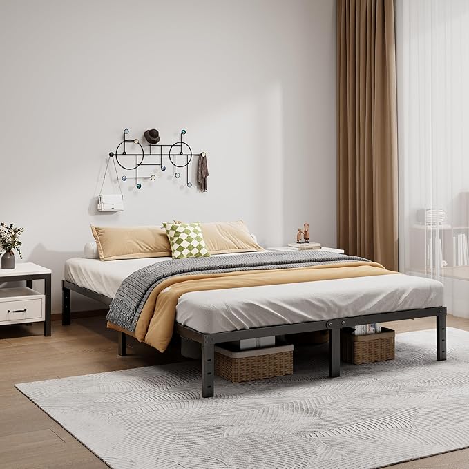 Metal Bed Frame Full Size - 12 Inch Heavy-Duty Full Platform Bed Frame No Box Spring Needed, Easy Assembly, Noise-Free, Sturdy Mattress Foundation, Underbed Storage Space