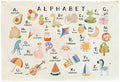 Alphabet ABCD Nursery Rectangular Canvas Banner-Boho Flag Wall Art for Boy Girl Kids,Above Crib Nursery Kindergarten Reading Room Playroom Decor-Baby Growth Stuff-Baby Shower Birthday Christmas Gift