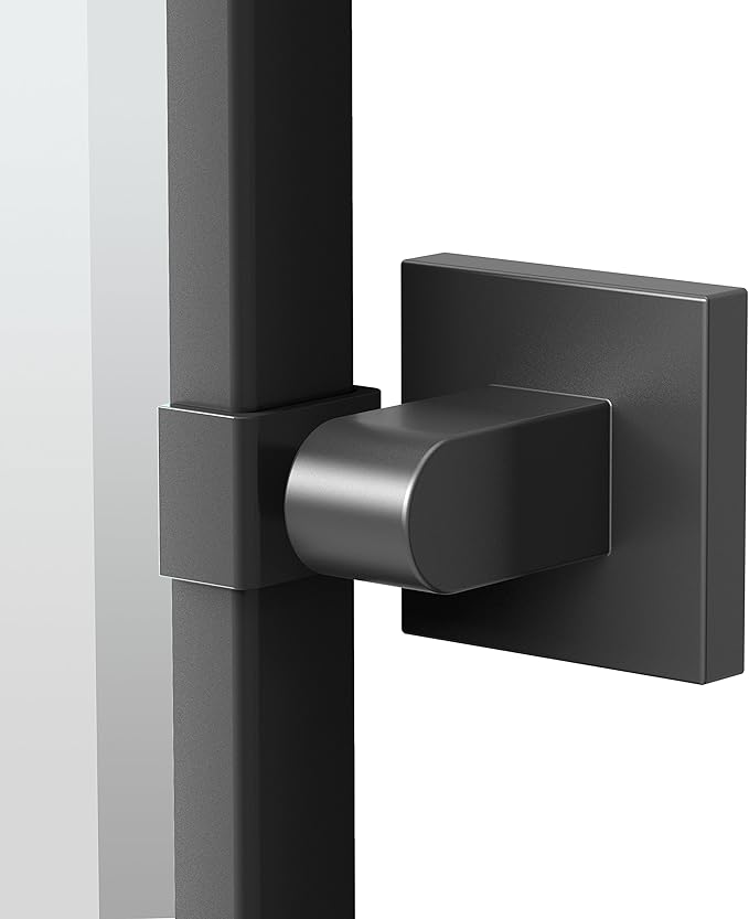 Gatco 4059MXFS Elevate Framed Rectangle Mirror, Matte Black, 32.5"H