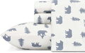 Eddie Bauer - Full Sheets, Cotton Flannel Bedding Set, Brushed For Extra Softness, Cozy Home Decor (Bears & Trees, Full)