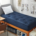 Hansleep College Dorm Twin XL Mattress Topper Viscose Derived from Bamboo, Memory Foam Pillow Top Mattress Topper Twin XL, Breathable Mattress Pad for Back Pain Relief, 39" x 80", Navy Blue