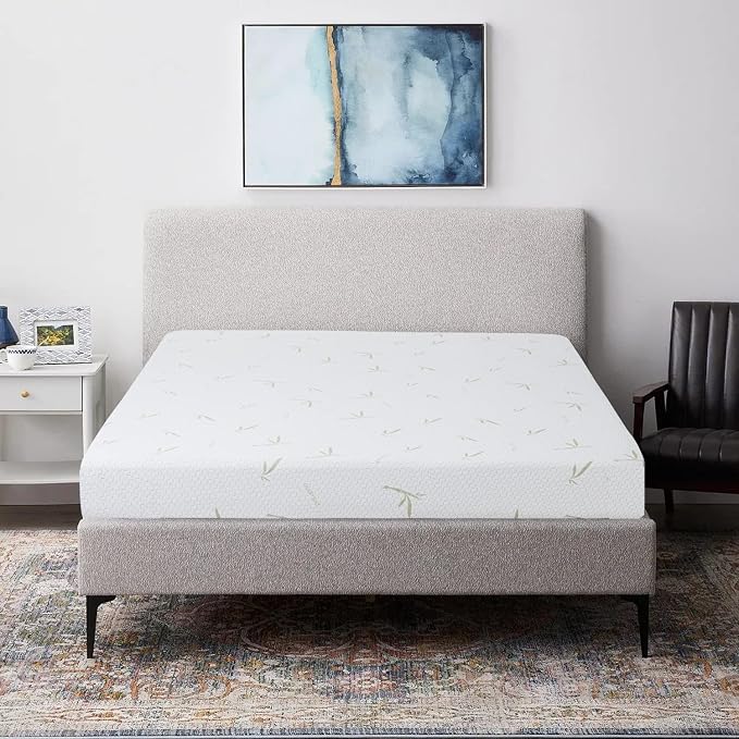 BestMassage | 8 Inch Full Mattress | Gel Memory Foam | Medium Firm Feel | White | Bed in a Box, CertiPUR-US Certified | Pressure Relief, Cooling Ventilated Foam | Breathable Knit Cover