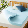 Best Price Mattress 4 Inch Ventilated Memory Foam Mattress Topper, Cooling Gel Infusion, CertiPUR-US Certified, Dorm Essentials, Twin XL