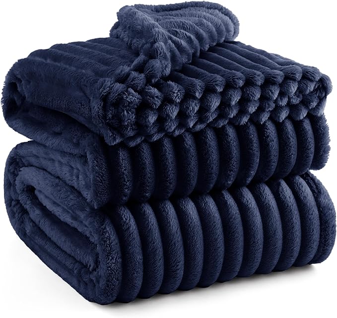Bedsure GentleSoft Blue Full Blanket for Bed - Cozy Soft Blankets for Women, Cute Large Throws for Girls, 84x90 Inches