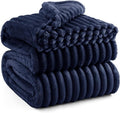 Bedsure GentleSoft Blue Fleece Blanket for Couch - Cozy Soft Blankets for Women, Cute Small Throws for Girls, 108x90 Inches
