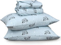 RUVANTI Flannel Sheets Full Size - 100% Cotton Double Brushed Bed Sheets Set, Deep Pockets 16 Inches, All Seasons Breathable & Extra Soft Full Sheets, Warm & Cozy, 4 Piece, Soul Dog