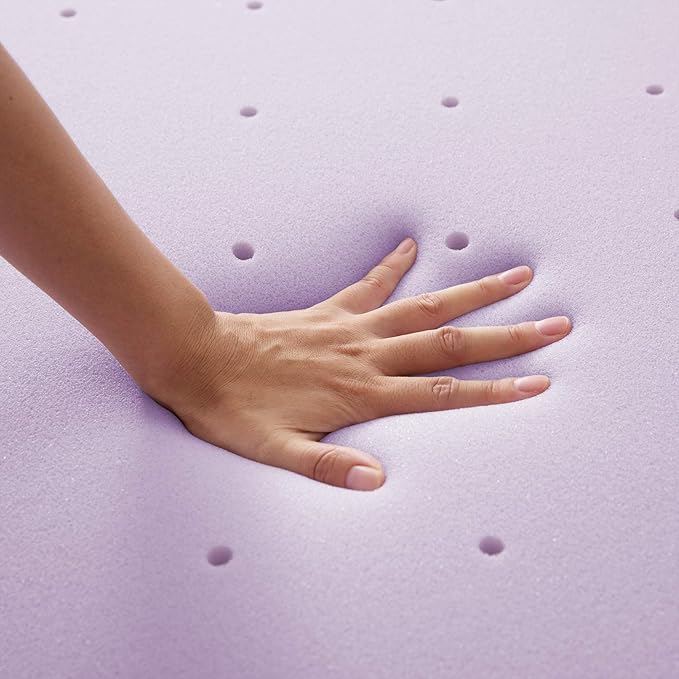 Best Price Mattress Topper Twin, 2" Memory Foam Mattress Topper with Lavender Certipur-US Certified Cooling, Twin Size