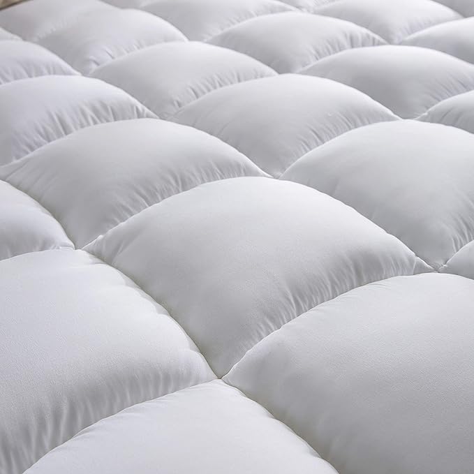 Niagara Microfiber Twin Mattress Topper - Pillow Top Mattress Cover Quilted Fitted Cooling Topper for Back Pain Deep Pocket Fits 20 Inches (39x75 Inches)