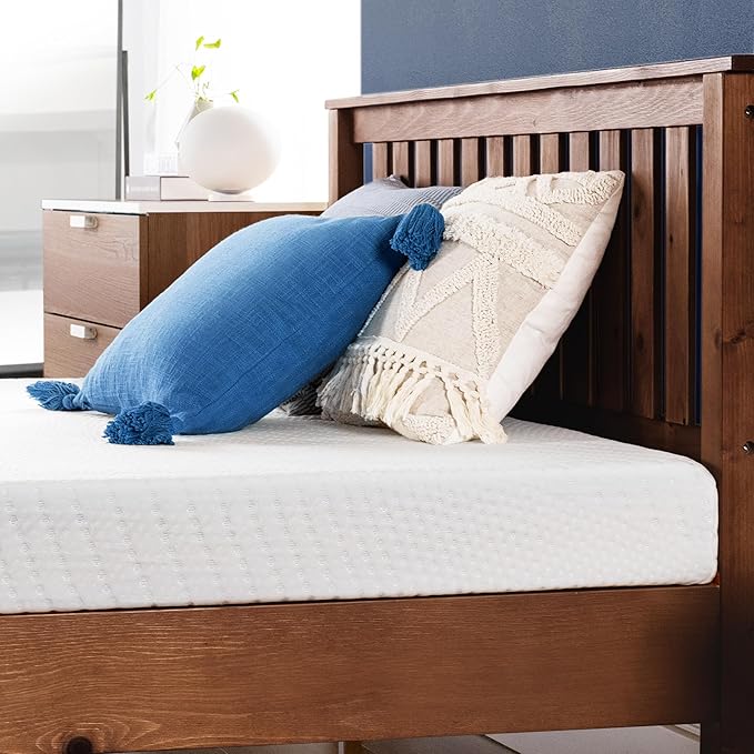 Best Price Mattress 5 Inch Twin Mattress, Cooling Gel Memory Foam Mattress for Kids and Adults, Medium Firm Mattress, Bed-in-A-Box, White