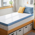 PERLECARE 3 Inch Firm Mattress Topper Twin Size, Cooling Gel-Infused & Bamboo Charcoal Memory Foam Bed Topper for Pain Relief, High-Density Mattress Pad with Removable Cover, CertiPUR-US Certified