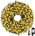 105FT 300LEDs Christmas Lights Outdoor Indoor 8 Modes for Christmas Tree Party Decoration, 100% UL Listed (Warm White)