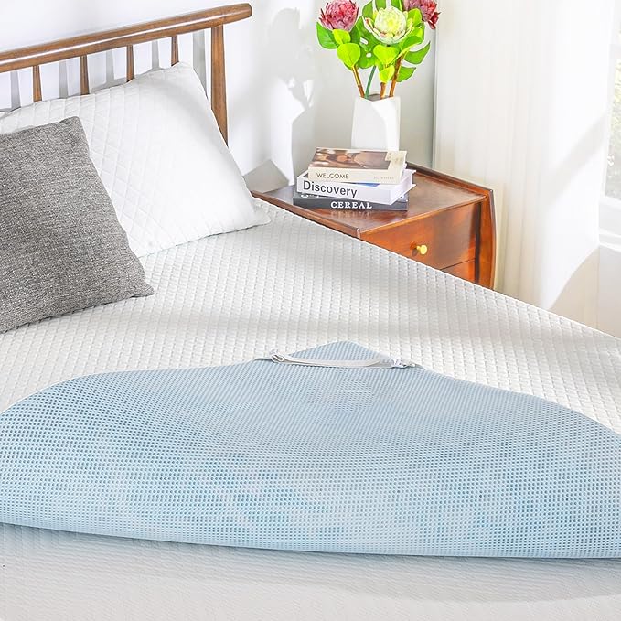 EGO Gel Memory Foam Mattress Topper, 2 Inch Full with Removable Breathable Soft Cover, Cooling Bed Topper for Comfort Body Support & Pressure Relief, CertiPUR-US Certified