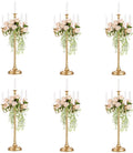 Sziqiqi Gold Candelabra Centerpieces for Tables 28in - Tall Candelabra Candle Holder for Wedding Gold Candlestick Holders for Table Centepiece Party Banquet Event