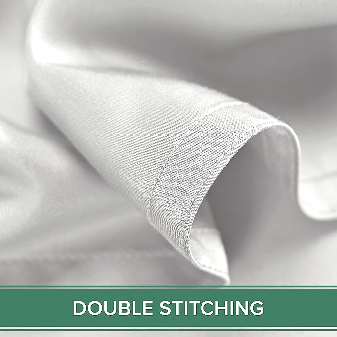 Short Queen Sheets by Pure Bamboo for RV Camper (60"x75") - Genuine 100% Organic Viscose Derived from Bamboo Bed Sheet Set, Soft & Cooling, Lifetime Quality Promise (Short Queen, White)