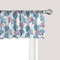 Ambesonne Flower Window Valance, Delicate Pastel Spring Trill Bindweeds, Curtain Valance for Kitchen Bedroom Decor with Rod Pocket, 42" x 18", Blue Grey Mauve