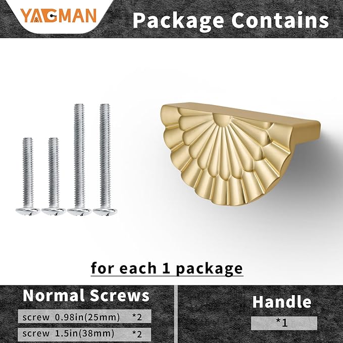 Brushed Gold Cabinet Pulls 10 Pack 3 Inch Modern Drawer Handles Kitchen Cupboard Half Moon Bathroom Dresser Sunflower Cup Flat Pull SH-BG76-10