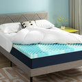 Best Price Mattress 3 Inch Pillowtop Mattress Topper and Pad Combo, 2 Inch Egg Crate Foam Mattress Topper, 1 Inch Plush Mattress Pad, Certified Safe Foam and Fabric, Dorm Essentials, Queen