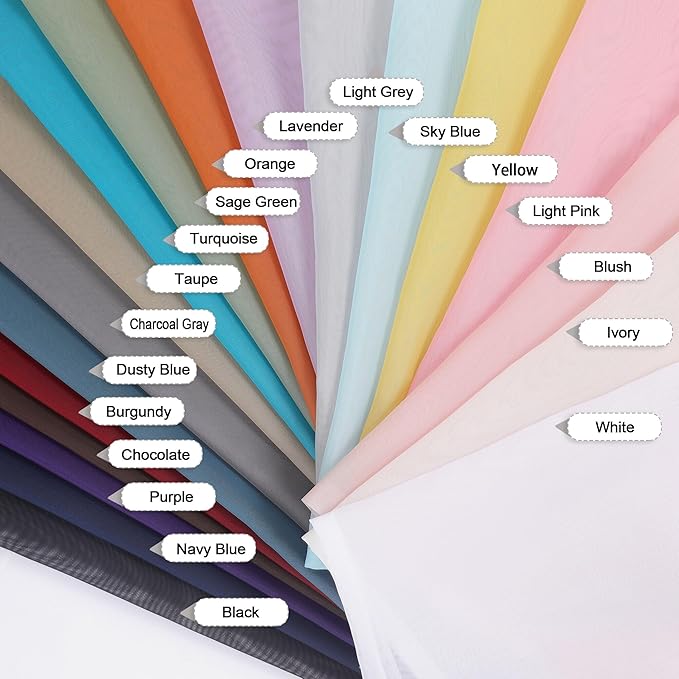 OVZME Sheer Curtains 63 inch Length 2 Panels Set for Bedroom Living Room, Soft Airy Elegant Light Filtering Sheer Curtains, Dual Rod Pocket Window Drapes, Each 42W x 63L Inches, Lemon