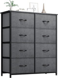 YITAHOME Storage Tower Unit with 8 Drawers - Fabric Dresser with Large Capacity, Organizer Unit for Bedroom, Living Room & Closets - Sturdy Steel Frame, Wooden Top & Easy Pull Fabric Bins