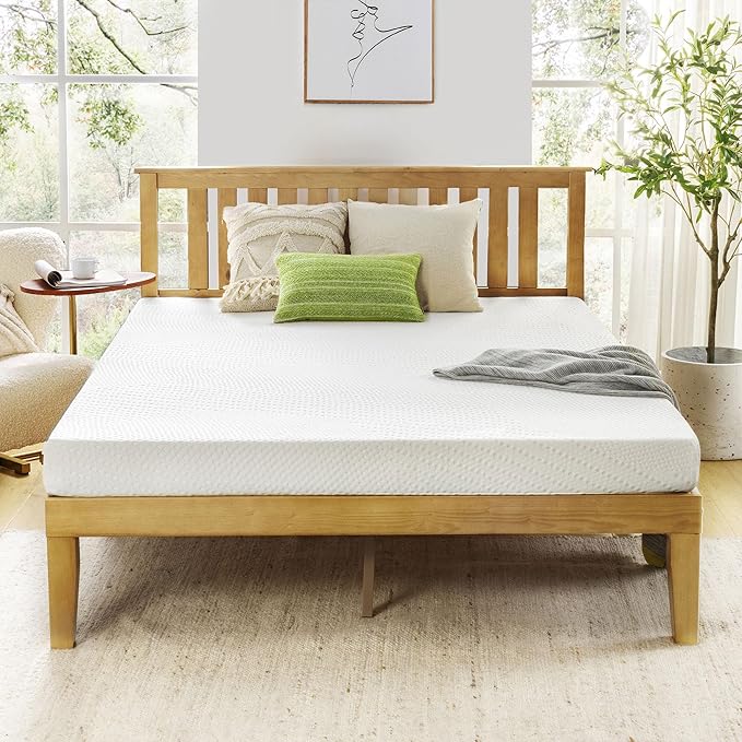 Best Price Green Tea Memory Foam Mattress for Kids & Adults, Medium Firm, 5 Inch Full Size, Bed-in-A-Box