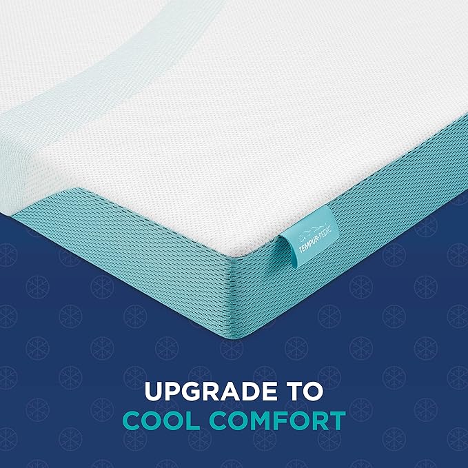Tempur-Pedic TEMPUR-Adapt + Cooling 3-Inch Twin XL Mattress Topper Luxury Premium Foam, Washable Cover, Cooling Topper, White