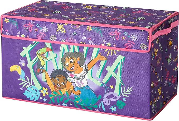 Idea Nuova Disney Encanto Collapsible Children’s Toy Storage Trunk, Durable with Lid