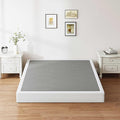 ZIYOO Box Spring Queen and Cover Set, 9 Inch High Profile Easy Assembly Mattress Foundation with Easy Clean Bed Skirt/Heavy Duty Metal Steel Structure/Quiet Noise-Free