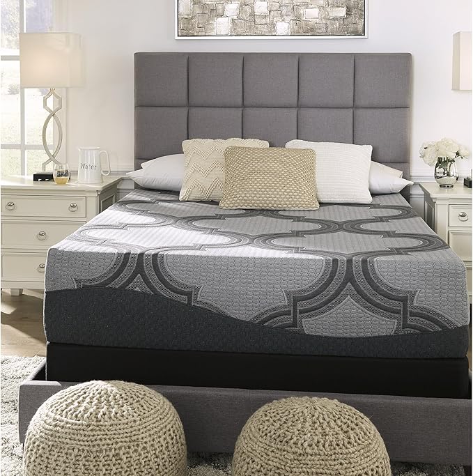 Signature Design by Ashley Twin Size 1100 11 Inch Hybrid Mattress with Support & Pressure Relief Cooling Gel Memory Foam, Fiberglass Free, Mattress In A Box