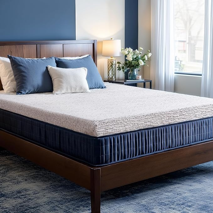 Subrtex Memory Foam Mattress Topper Twin, 3 Inch Mattress Topper for Pressure Relieving, Soft Breathable Single Bed Toppers Mattress Pads with Removable Washable Cover